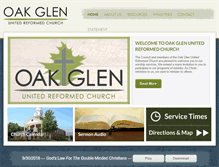 Tablet Screenshot of oakglenurc.org